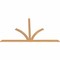 Ekena Millwork Richland Timber Gable Bracket, Western Red Cedar, 96"W x 56"H x 1 1/2"D x 3 1/2"F, 14/12 Pitch GBW096X56X0204RIC00SWR - alternate 4